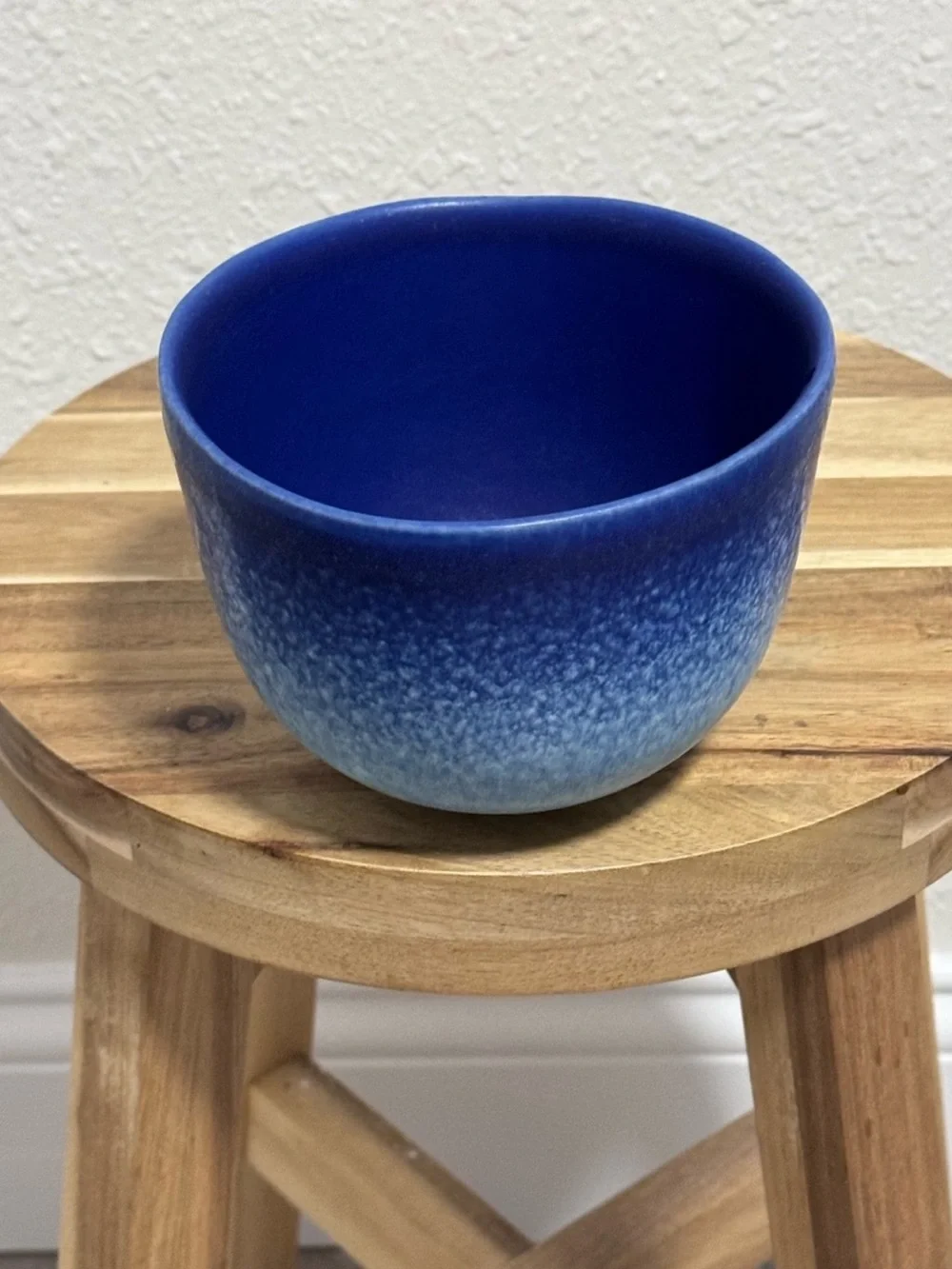 Anthropologie Dalila Ombre Bowl Azure Blue Stoneware